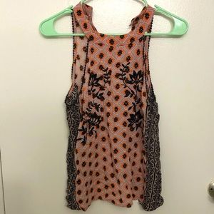 Embroidered tank top